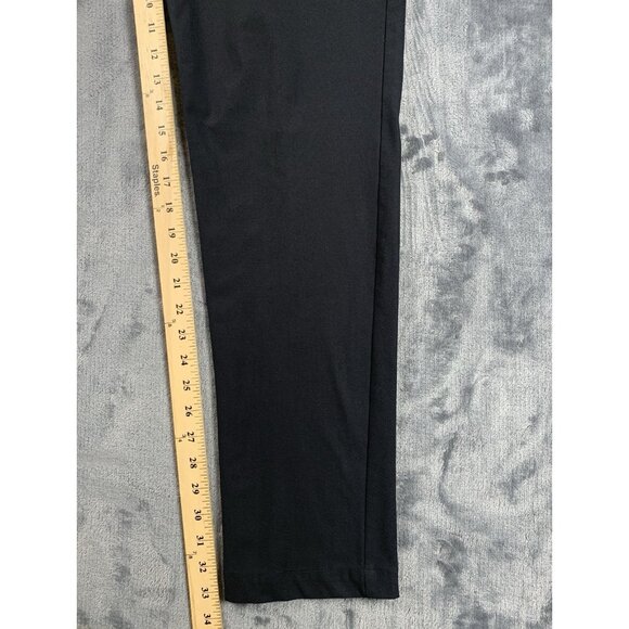 VRST Chino Pants Mens 36x34 Black Polyester Stretch Slim Fit Golf Wear Travel - Picture 7 of 8